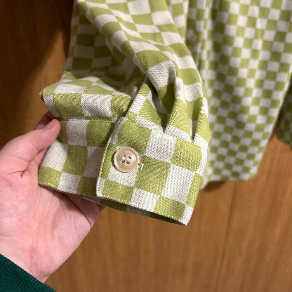 Green Checkered Shacket - image 3